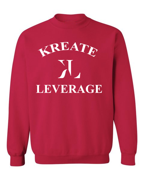 Kreate Leverage Crewneck - Red/White
