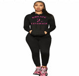 Women's Black/Pink Sweatsuit