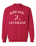Kreate Leverage Crewneck - Red/White
