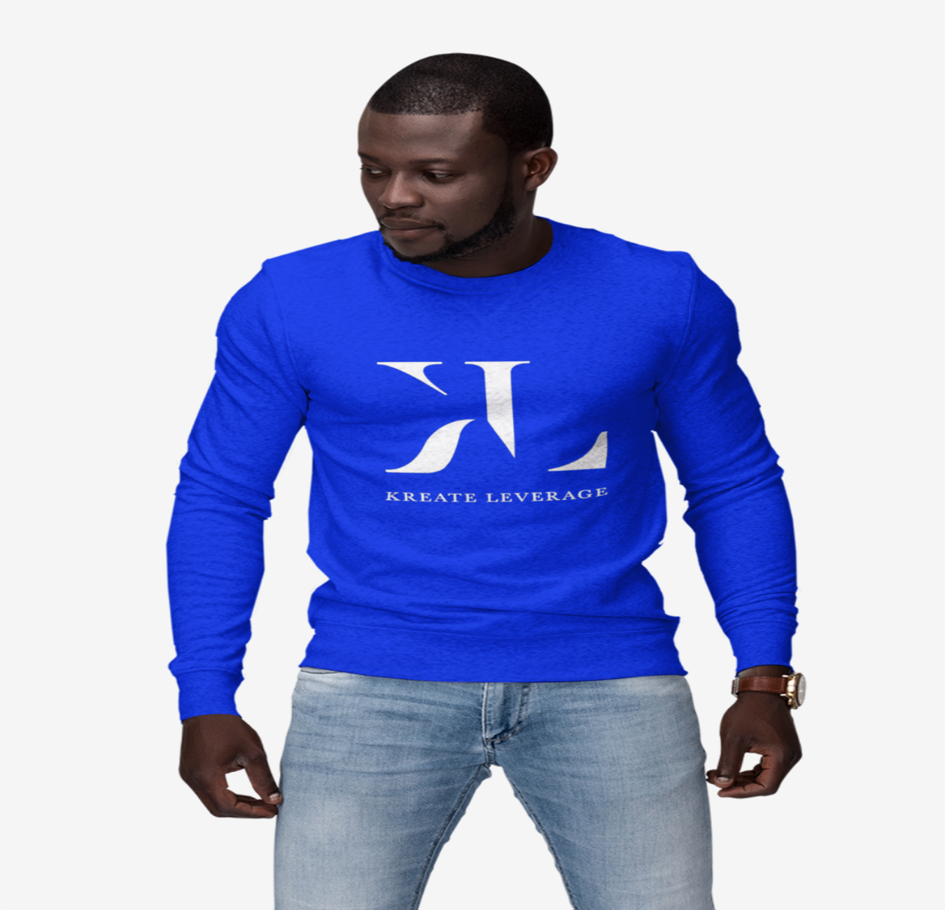 Royal blue sales crew neck